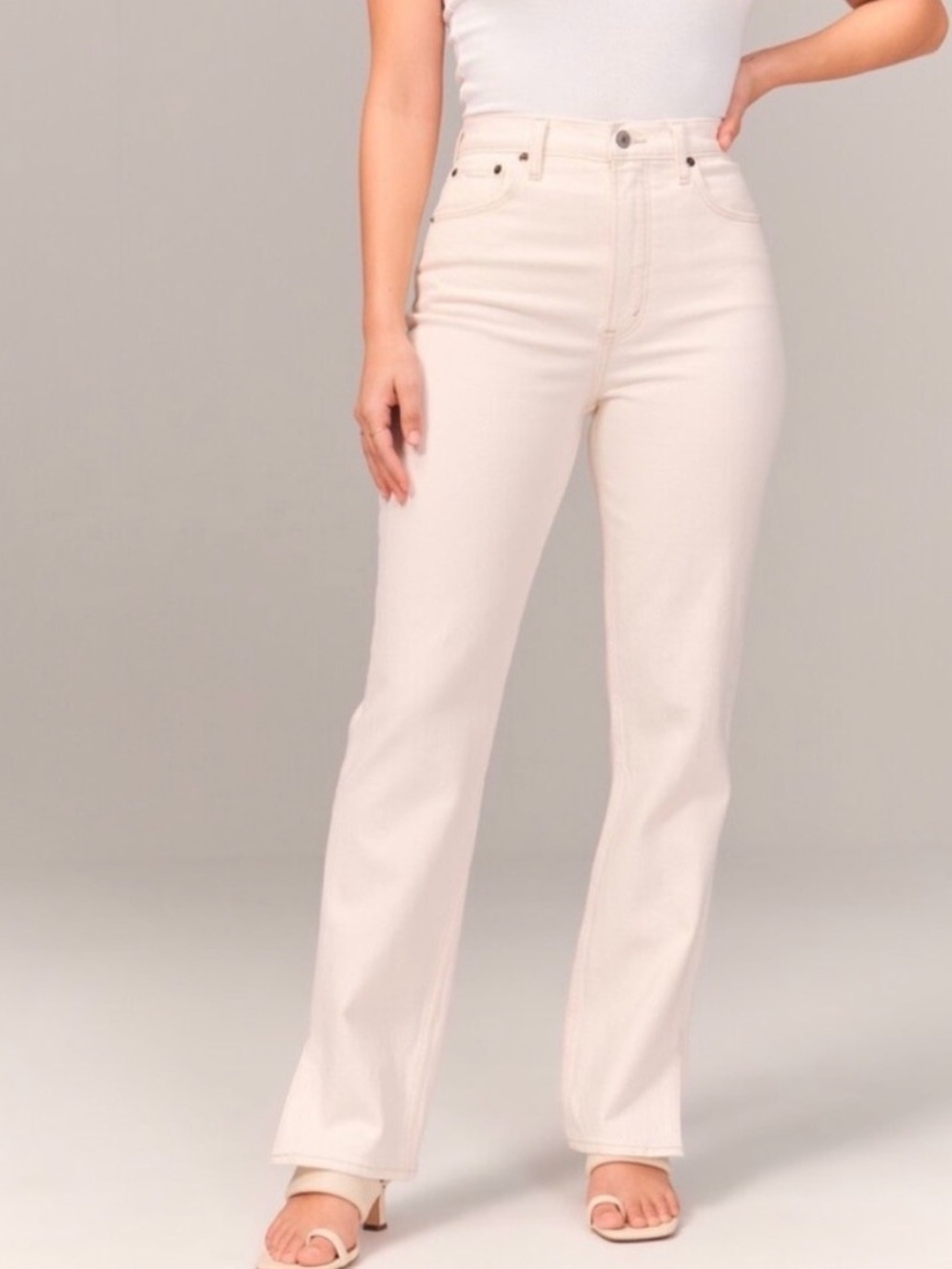 Abercrombie & Fitch 90’s Straight Ultra High Rise Curve Love Size 28/6L